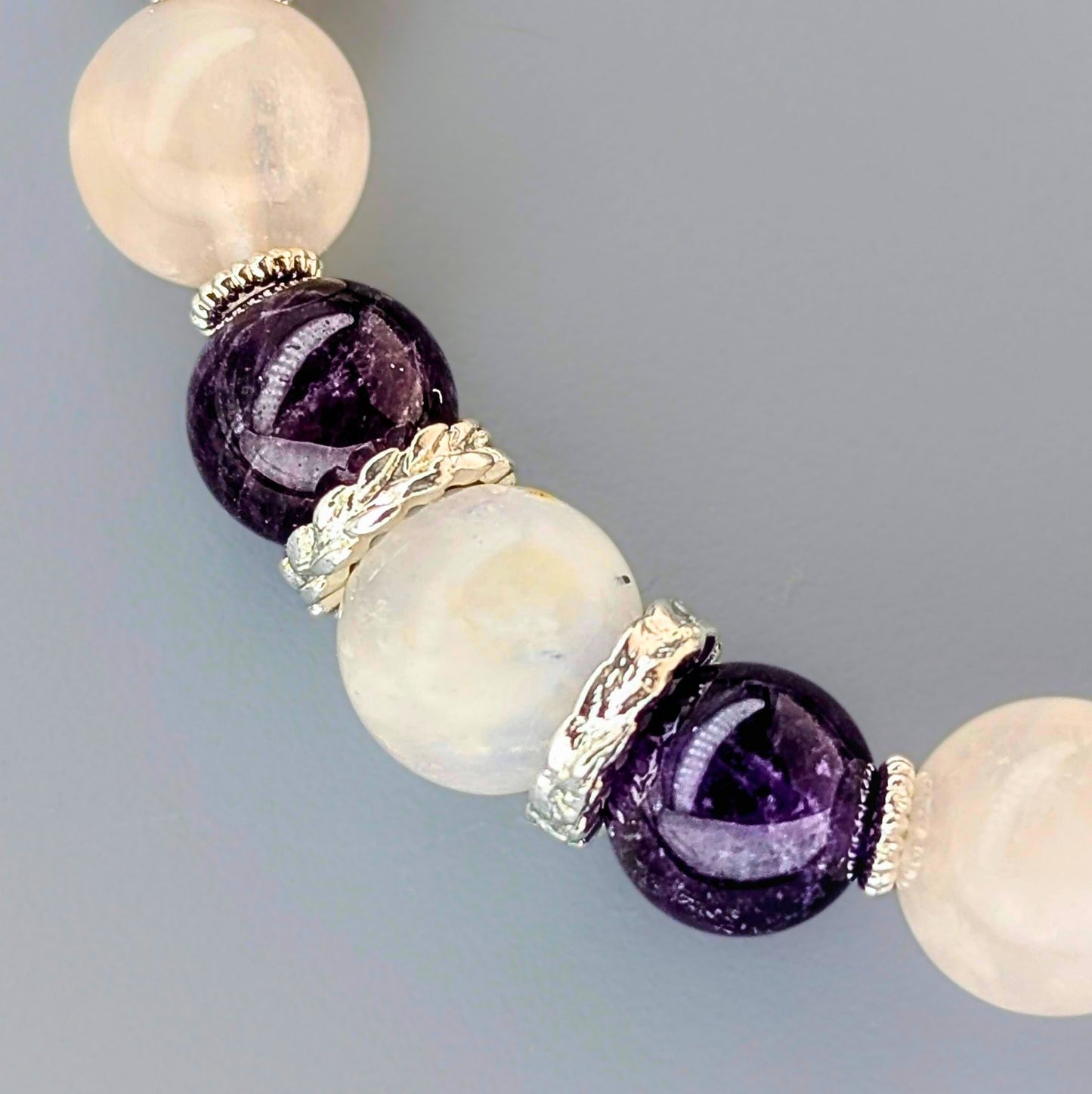 Amethyst Rose Serenity | Spiritual Protection & Love Bracelet