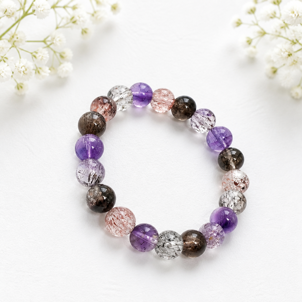 Ultra-Clear Super 7 Bracelet | Melody Stone Collector Grade