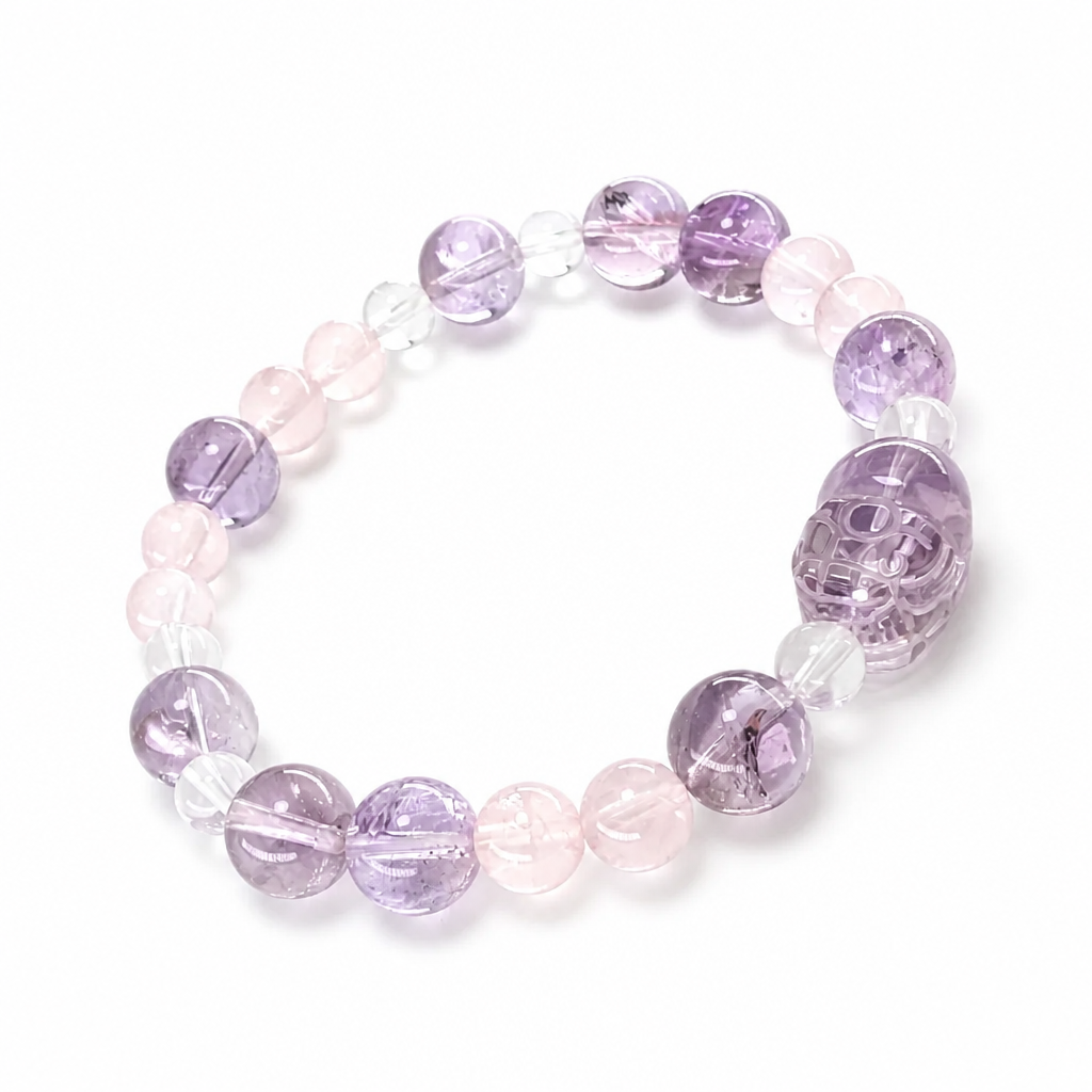 Celestial Abundance bracelet full circle on white background