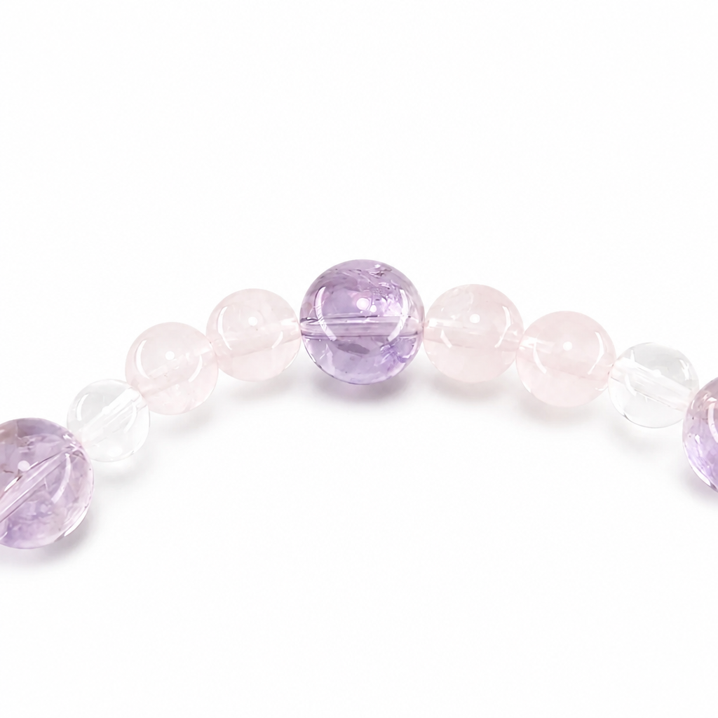 Amethyst Pixiu designer bracelet shown on model's wrist
