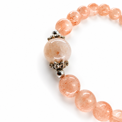 Radiant Bloom bracelet full circle on white background