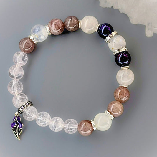 Amethyst Rose Serenity | Spiritual Protection & Love Bracelet