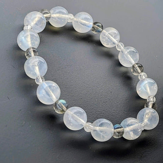 Moon Tide Blue Dream × Aurora Whisper | Indian Moonstone