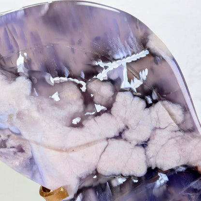 Indigo Bloom | Celestial Blue Flower Agate Butterfly