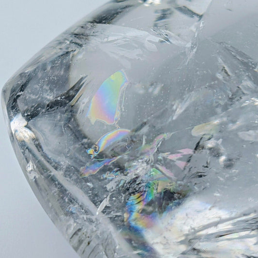 Prism of Purity | Rainbow Clear Quartz Heart Specimen