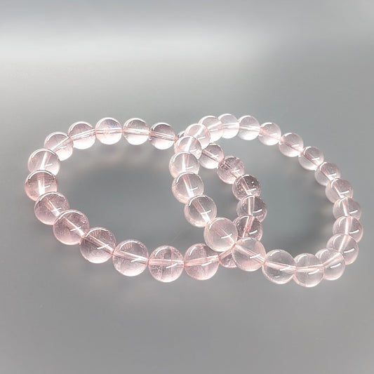 Natural Madagascar Rose Quartz Bracelet - Love & Serenity