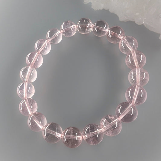 Natural Madagascar Rose Quartz Bracelet - Love & Serenity
