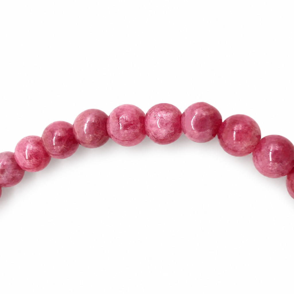 5mm rhodonite beads on high-elastic cord