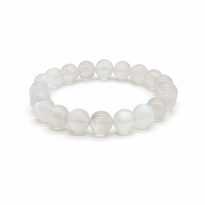 Sri Lanka Ceylon moonstone bracelet with electric blue flash