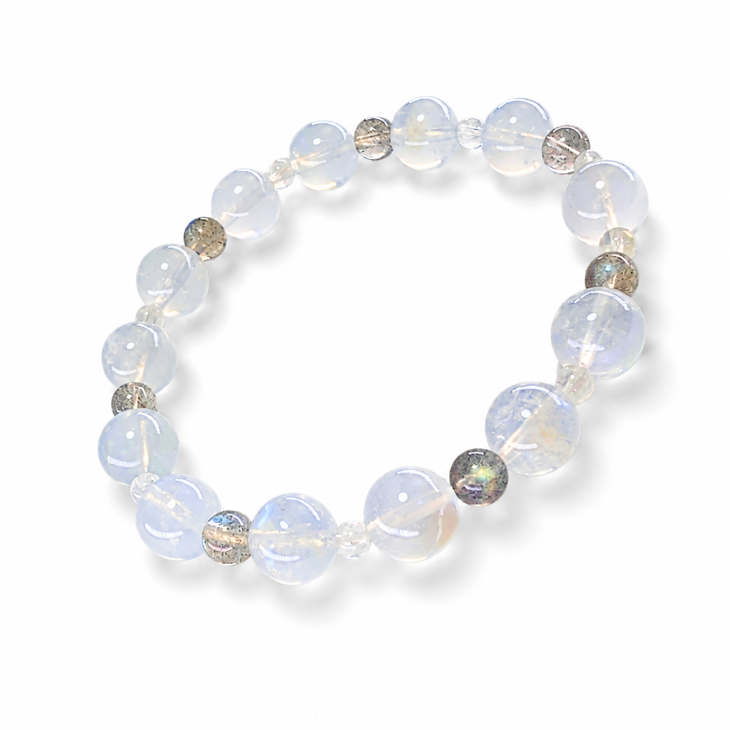Moon Tide Full Moon statement bracelet worn on the wrist in natural light