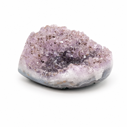 Gradient amethyst cluster as a home decor and meditation crystal specimen