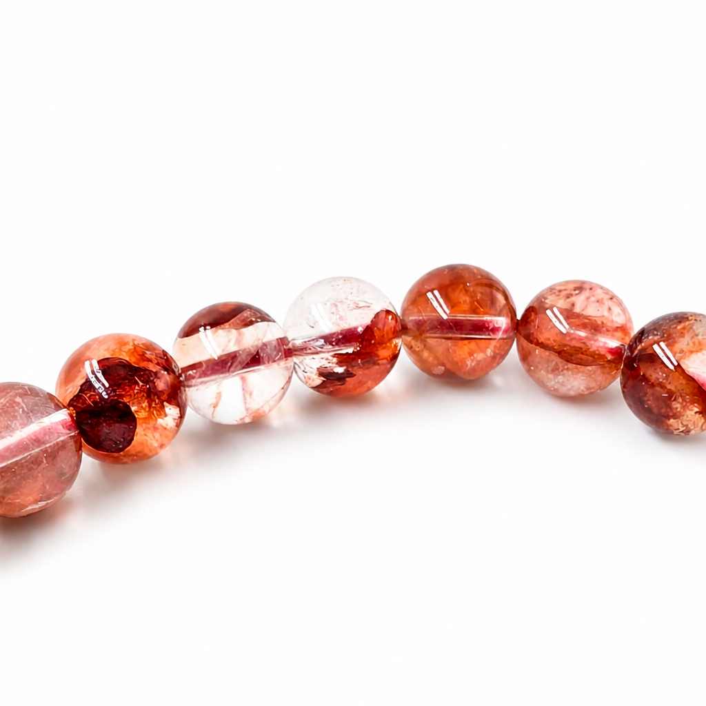 Hematoid quartz bracelet from Aura Lune Pure Crystal Series