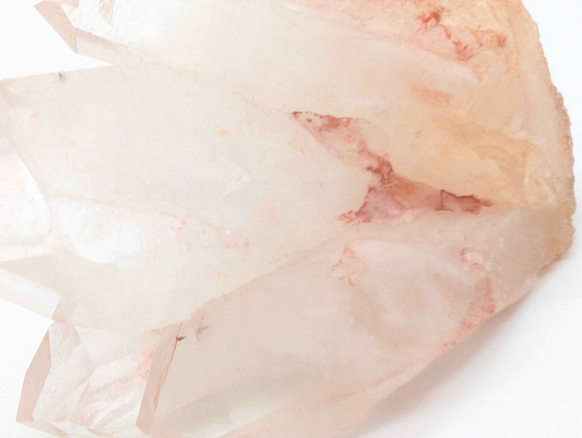 Hand-mined Himalayan Pink Samadhi Quartz cluster specimen for crystal collection